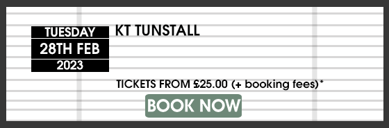 KT TUNSTALL BOOK NOW
