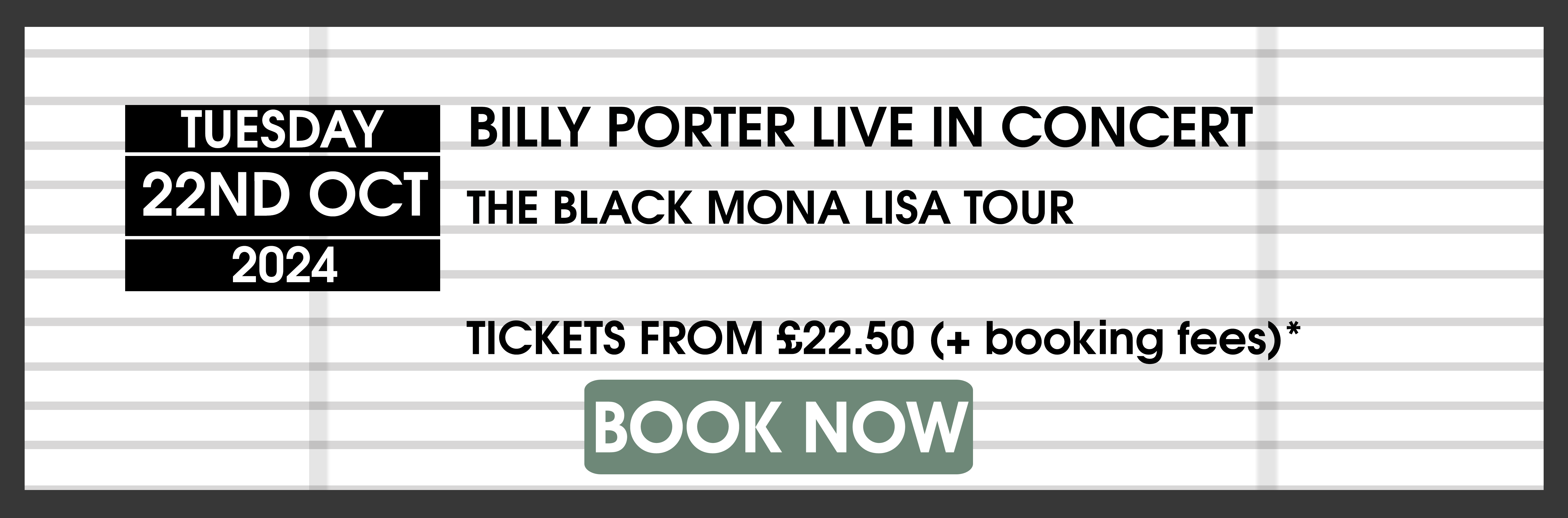 22.10.24 Billy Porter BOOK NOW